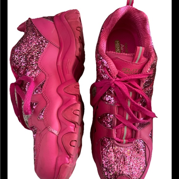 Skechers Shoes - Skechers Sneakers Athletic Shoes women’s 10 Pink Glitter Air Cooled Memory Foam